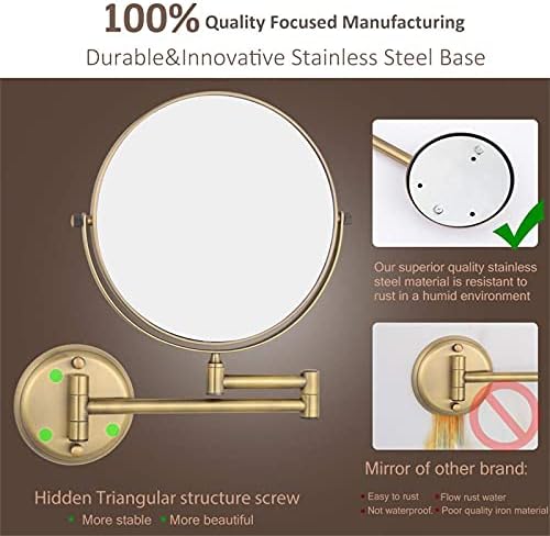 NOVOCE Elegant Adjustable Double-Sided Makeup Mirror