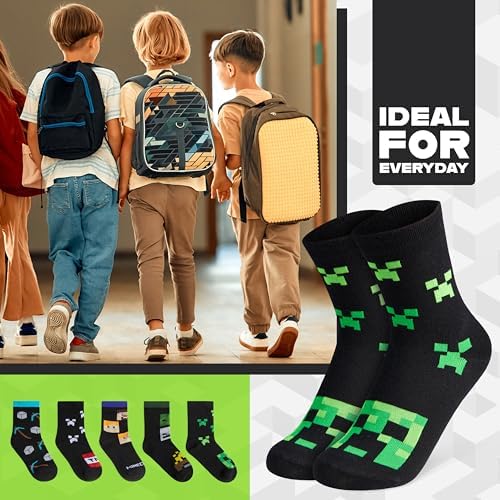 Minecraft Boys Calf Socks