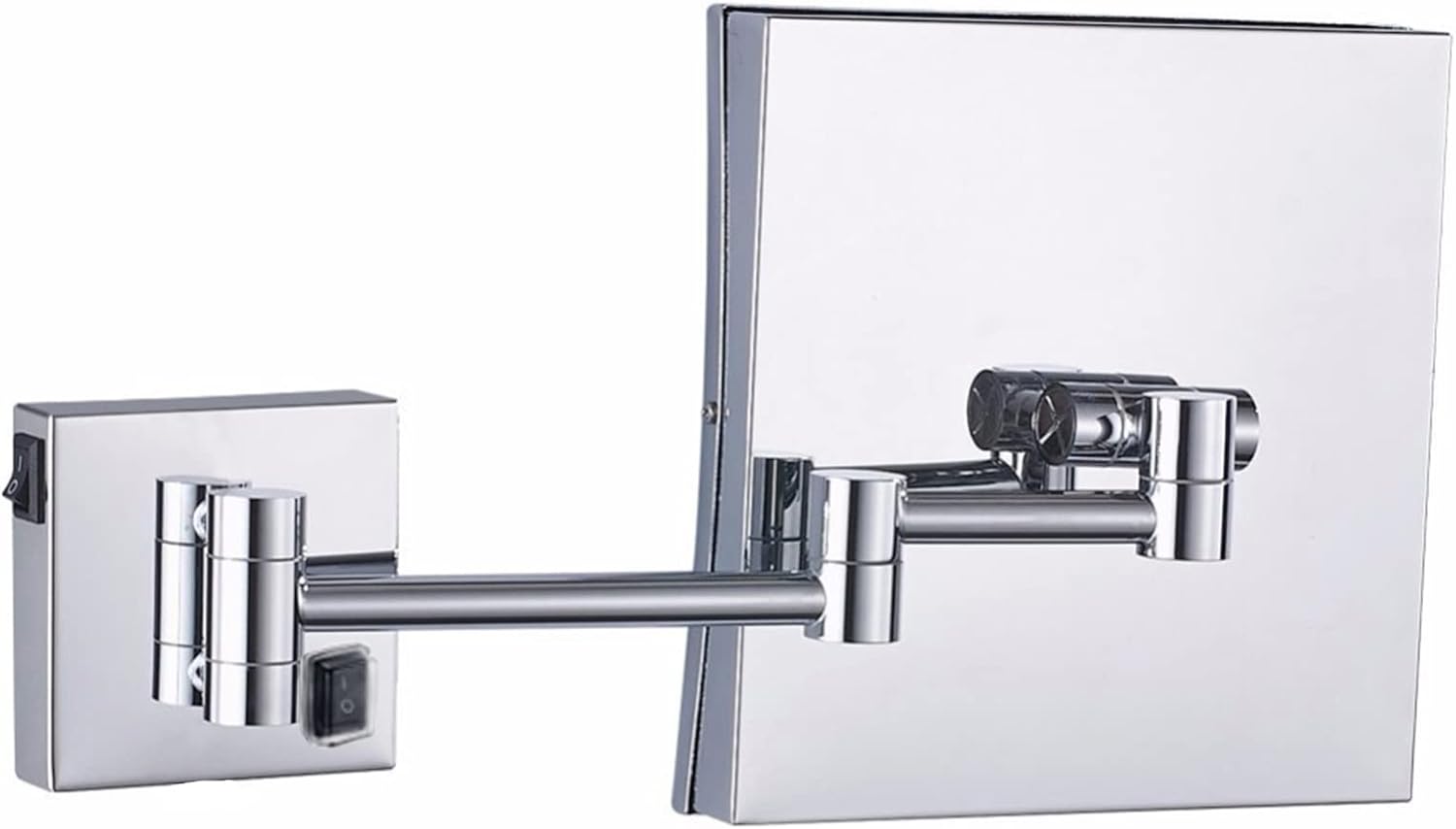 FUDGIO makeup mirror with lights 3x magnifying wall mount swivel LED compact