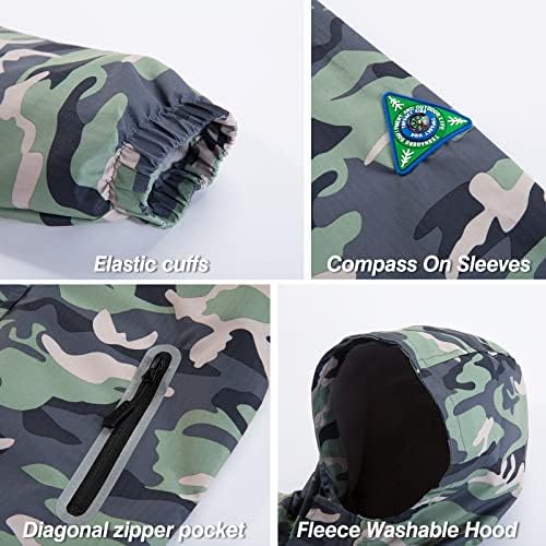 Waterproof Kids Rain Jacket With Hood for Outdoor Adventures