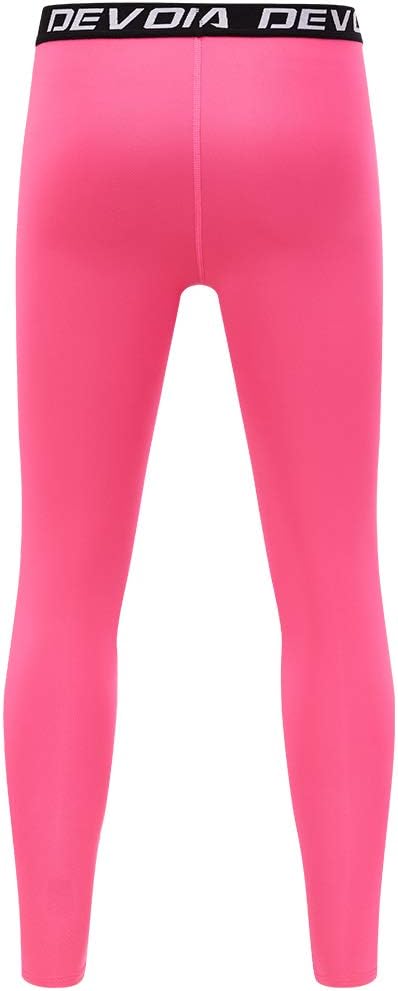 DevorOPA Boys Compression Pants for Basketball Baseball - Quick-Drystructors Fit
