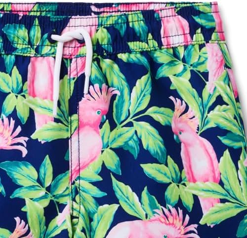 Janie and Jack Boys Bird Print Swim Trunk