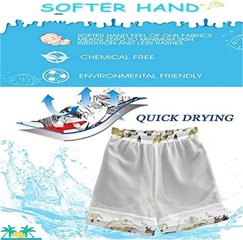 Visesunny Quick Dry Beach Board Shorts for Kids