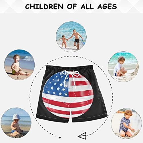 Summer Boys USA Flag Swim Trunks