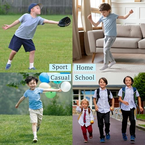 SPTRAMLE Toddler Socks 24 Pair Mid Calf Set
