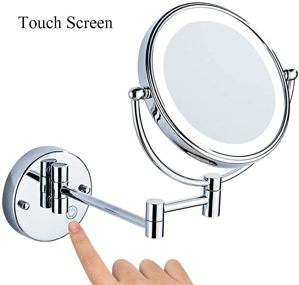 Zirconium Gold Vanity Mirror with 7X Magnification