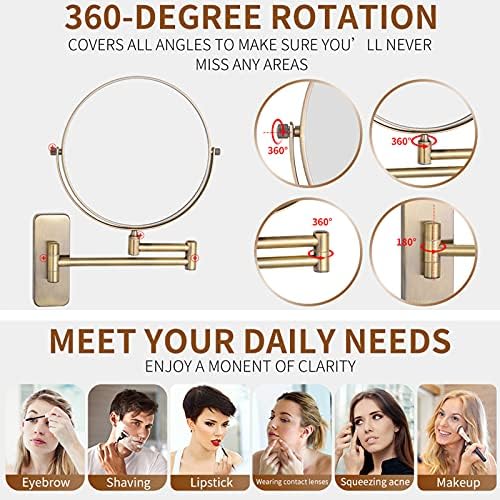 Double-Sided Swivel Makeup Mirror