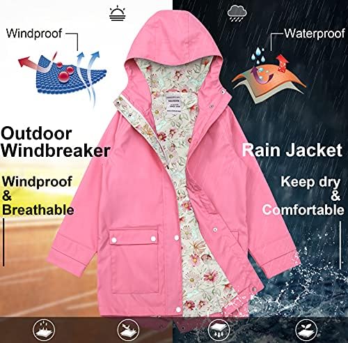 SOLOCOTE Kids Rain Jackets