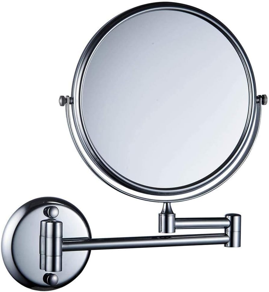 8-inch Chrome 3x Magnifying Wall-Mounted Vanity Mirror