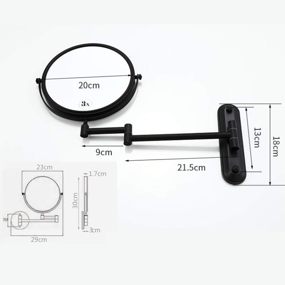 FUDGIO 3X Magnification Double Sided Makeup Mirror