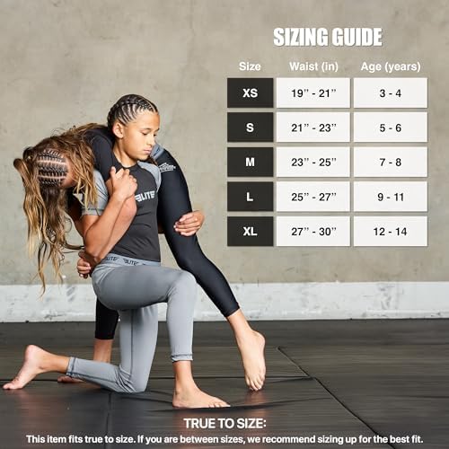Elite Sports Kids MMA Spat Performance Compression Leggings