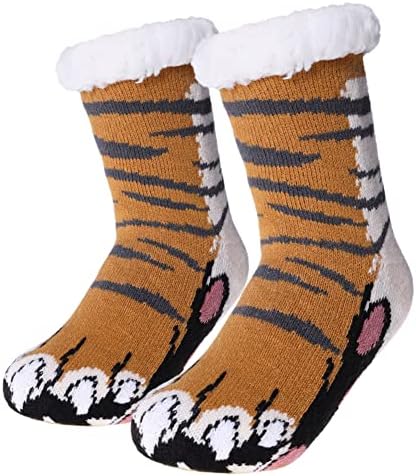 MQELONG Kids Fuzzy Socks Boys Girls Cozy Winter Slipper Socks