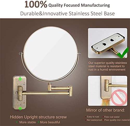 Double-Sided Swivel Makeup Mirror