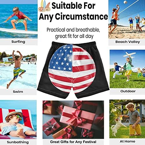 Summer Boys USA Flag Swim Trunks