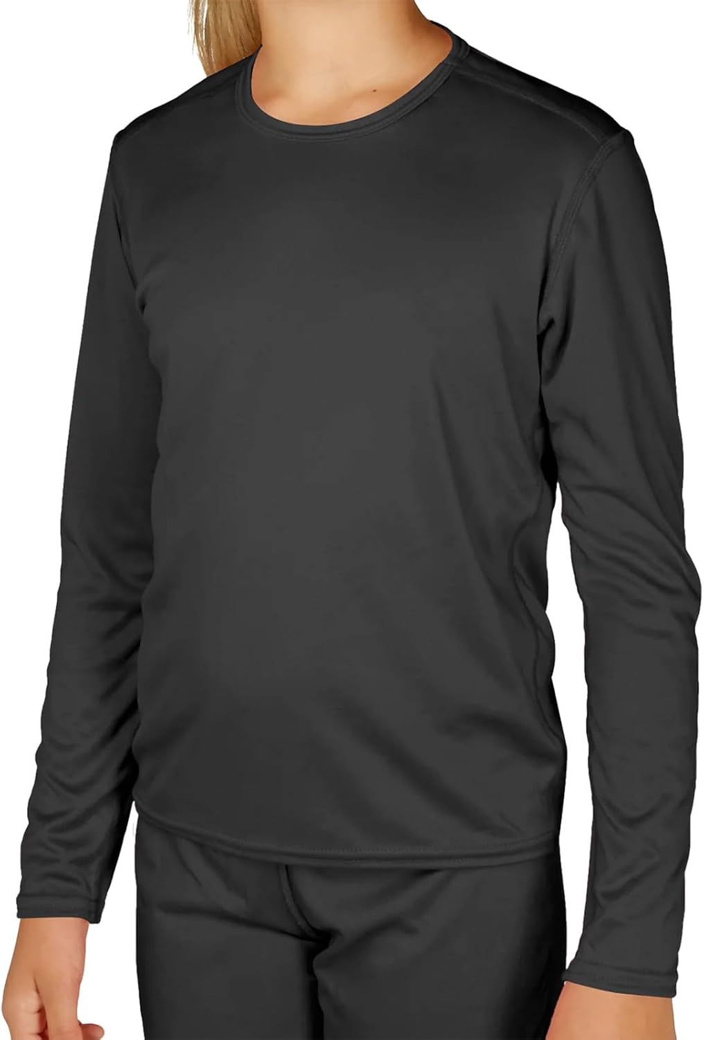 Hot Chillys Youth Peach Skins Crewneck Thermal Base Layer Top