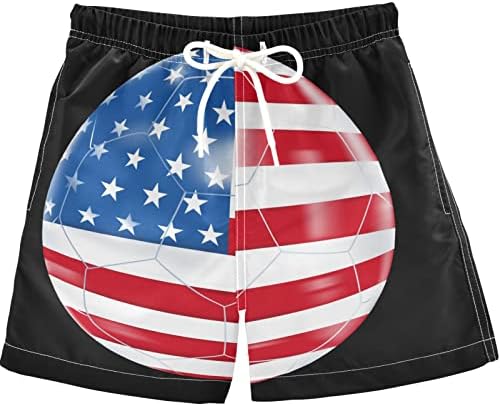 Summer Boys USA Flag Swim Trunks