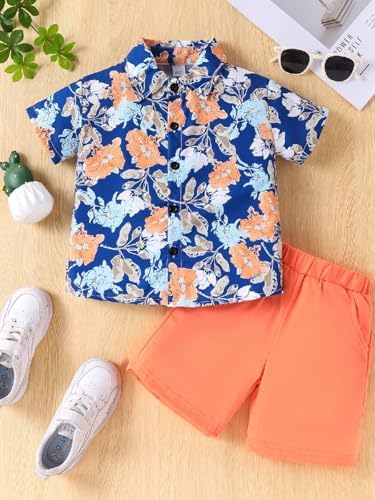 Comfortable Toddler Boy Hawaiian Outfit