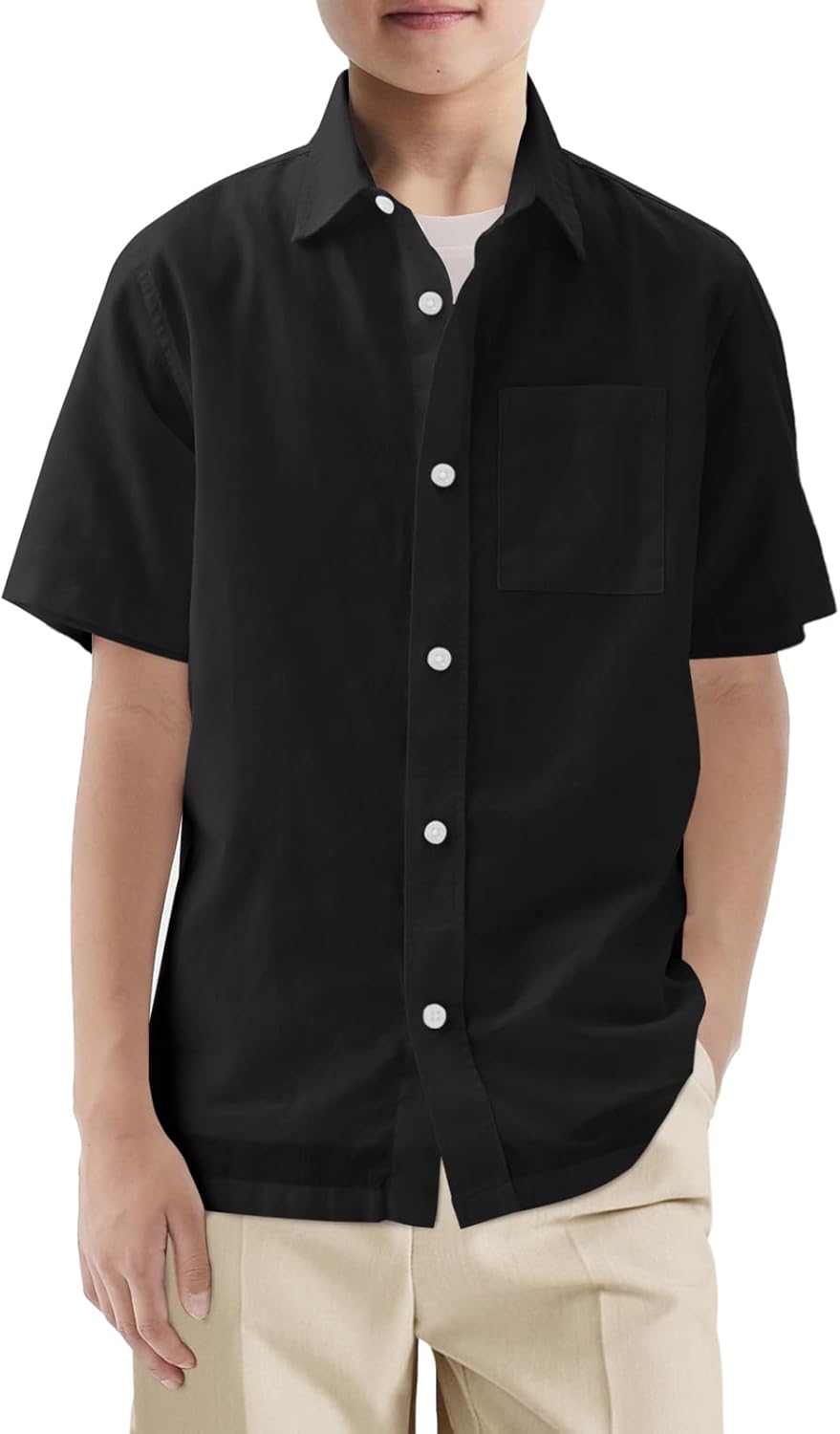 Comfortable Stylish Button-Down for Kids 5-14