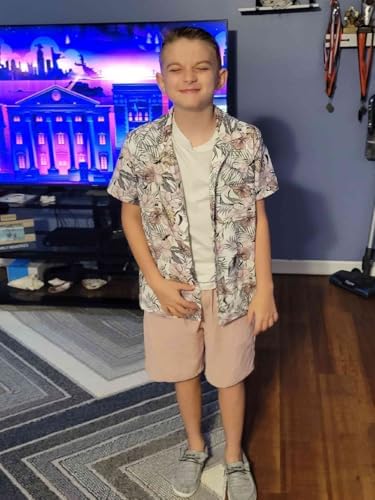 HSOXLQF Toddler Boy Clothes - Summer Hawaiian Shirts Shorts