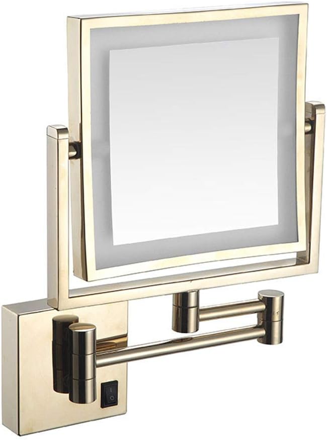 HAPPIS E8 LED Wall-Mounted Makeup Mirror with 3X Magnification