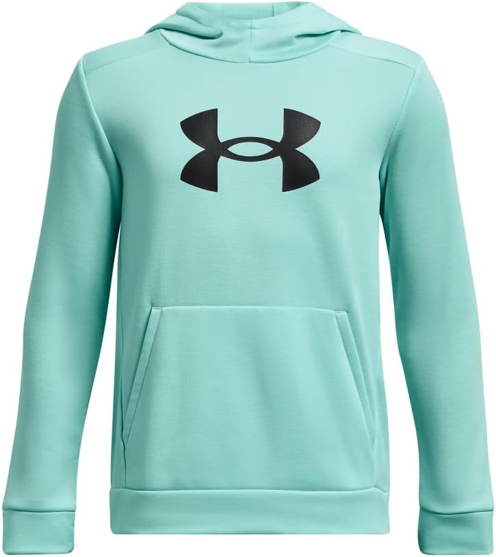 Big Logo Armour Fleece Hoodie for Boys Heat-Tracking Lightweight Stylish