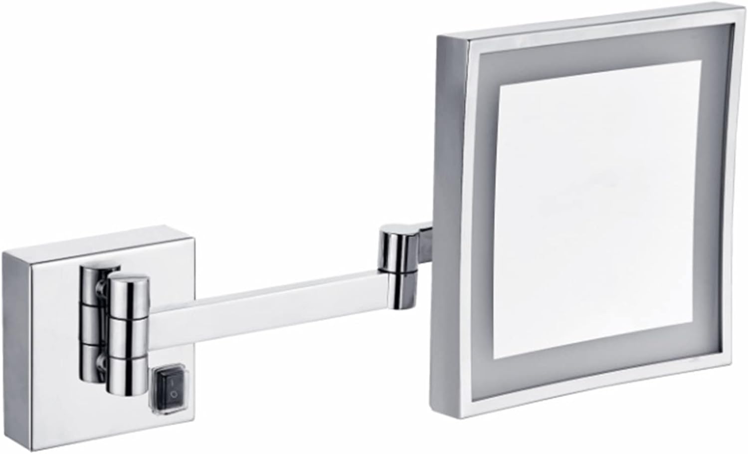 FUDGIO makeup mirror with lights 3x magnifying wall mount swivel LED compact