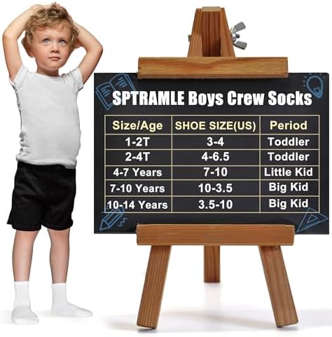 SPTRAMLE Toddler Socks 24 Pair Mid Calf Set