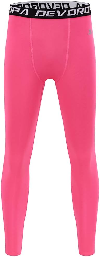 DevorOPA Boys Compression Pants for Basketball Baseball - Quick-Drystructors Fit