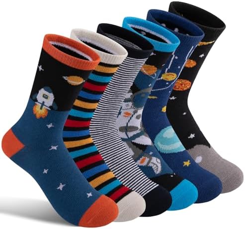 Comfoex Boys Kids Socks - Fun Stripe - 4-10 Years