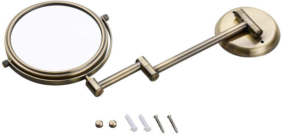 Sturdy Adjustable Makeup Mirror Wall-Mounted
