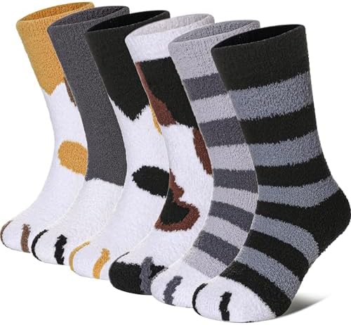 SDBING Crew Socks 6 Pairs Cozy Safe and Fun for Kids