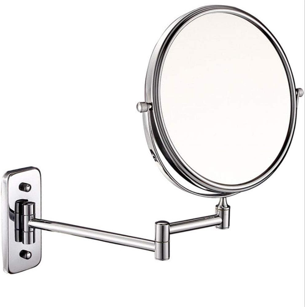 FUDGIO 3X Magnifying Wall-Mounted Makeup Mirror with 360 Swivel
