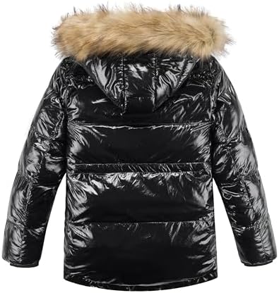 WULFUL Boys Winter Parka Waterproof Fleece Lined