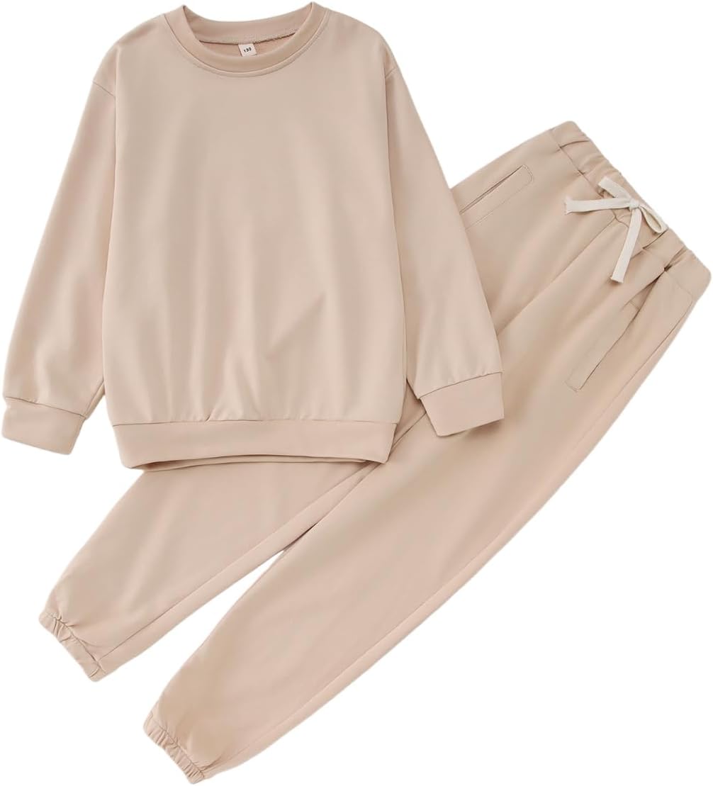 MODNTOGA Big Kid SweatSuit Set 2PCS for Boys Girls