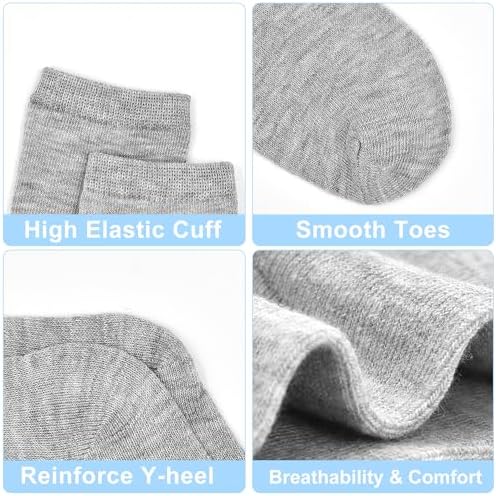 SPTRAMLE Toddler Socks 24 Pair Mid Calf Set