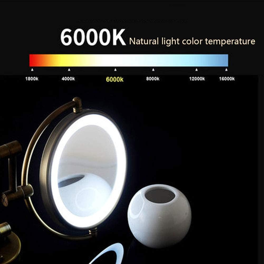FUDGIO LED Lighted_wall Mount Makeup Mirror