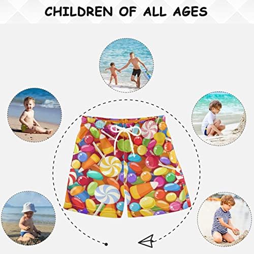 visesunny Funny Boys Swim Trunks Toddler Quick Dry Board Shorts