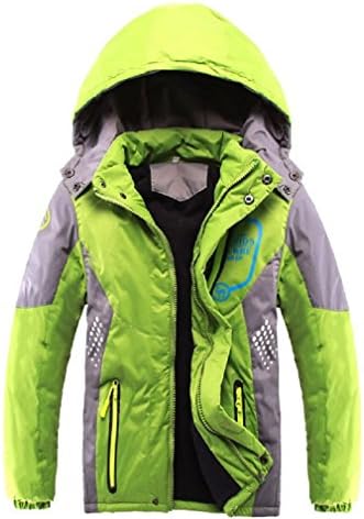 Vinmin Boys Thick Fleece Hooded Jacket Warm Quilted Coat