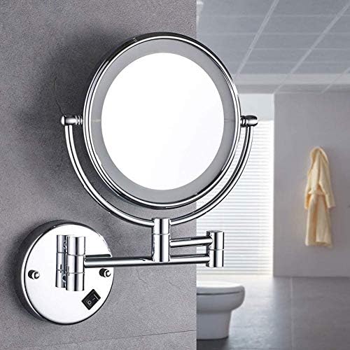 Two-Piece Heart-Shaped Wall-Mounted Vanity Mirror Pink
