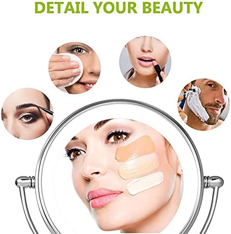 Gold 3X Magnification Makeup Vanity Mirror