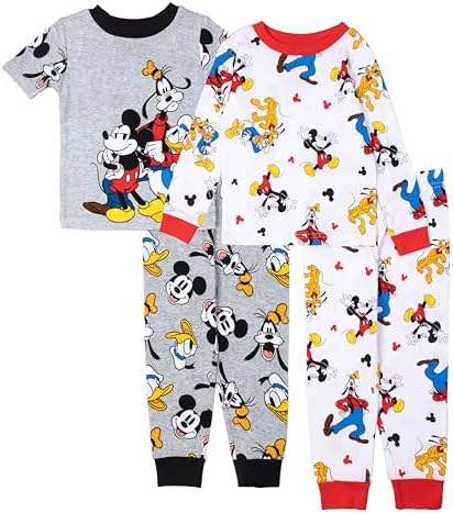 Disney Boys Snug-fit Cotton Pajama Set Soft Cute for Kids