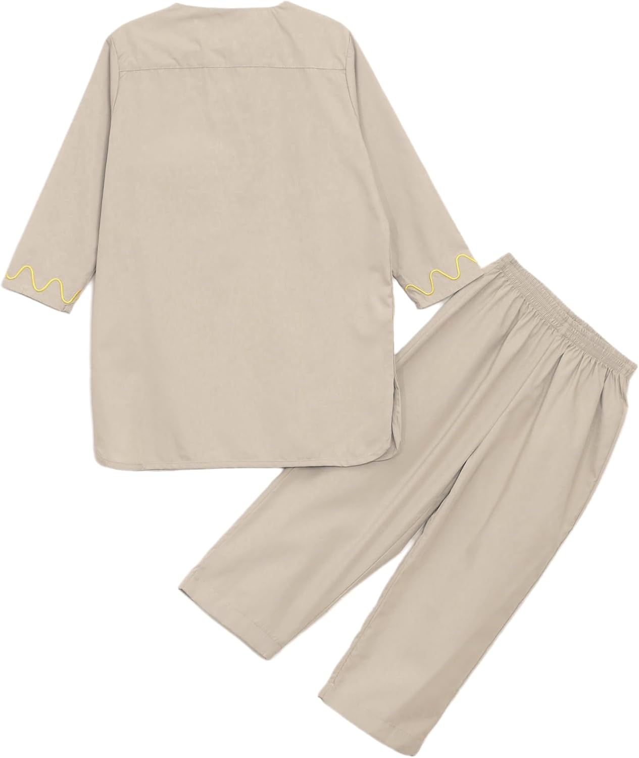 Boys Kaftan Set with Embroidered Top and Pants for Middle East Wear