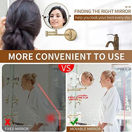 Double-Sided Makeup Mirror 8 inch