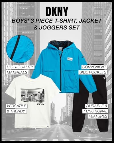 DKNY Boys 3-Piece Sweatsuit Set