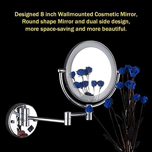 Two-Piece Heart-Shaped Wall-Mounted Vanity Mirror Pink