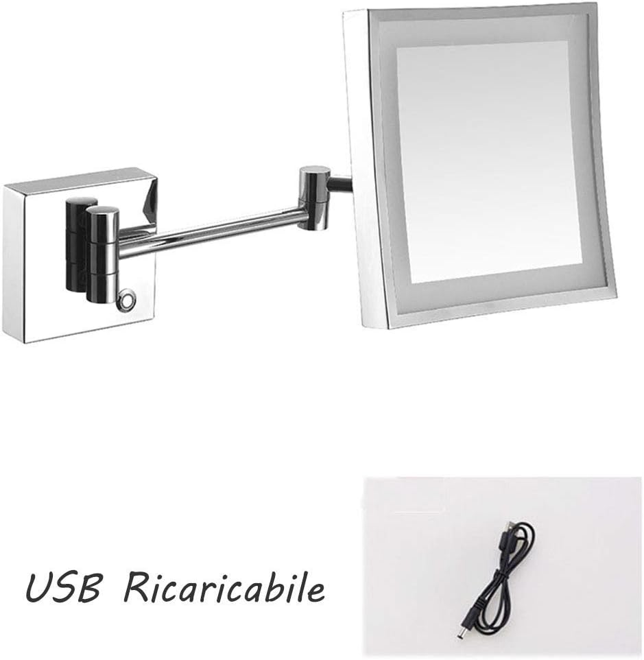 Wall-Mounted 3-in-1 Vanity Mirror