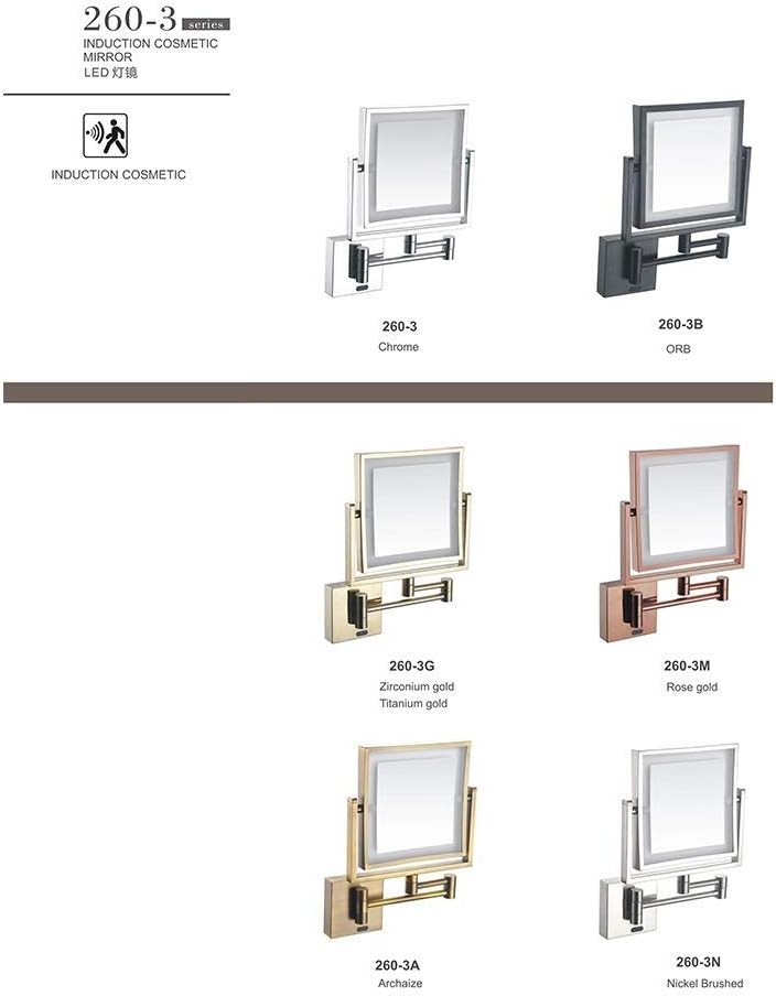 8-inch LED Light Wall-Mounted Vanity Mirror for Human Body