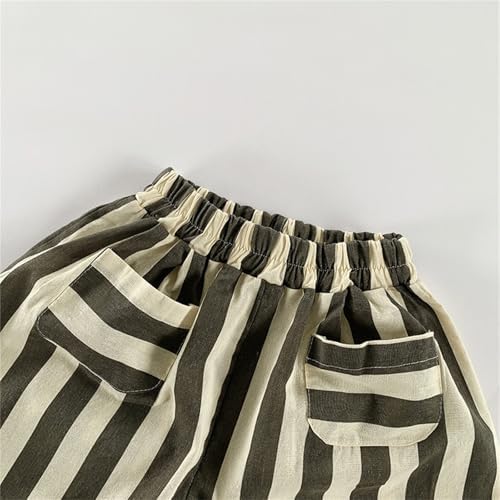Premium Cotton Linen Boys Harem Pants with Elastic Waist