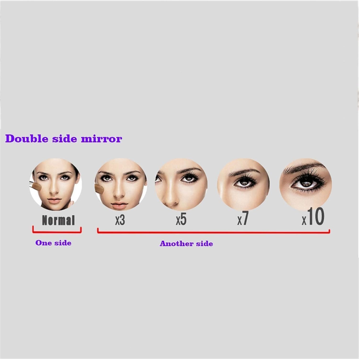 Luxury Wall-Mounted Makeup Mirror Double Sided Shaving Cosmetic Vanity