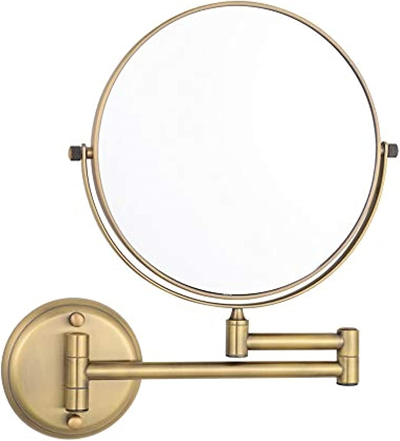 Versatile Wall-Mounted Makeup Mirror with Swivel Head